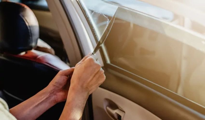 Clean The Window & Dispose Of Tint