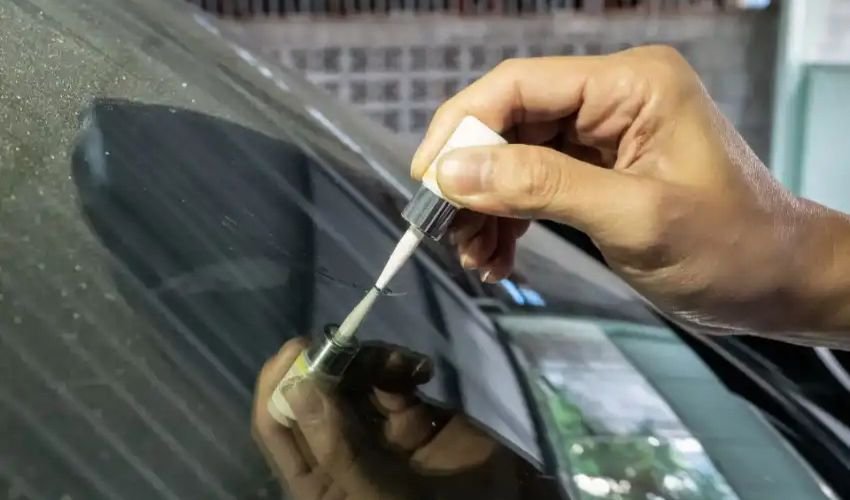 Pitted Auto Glass